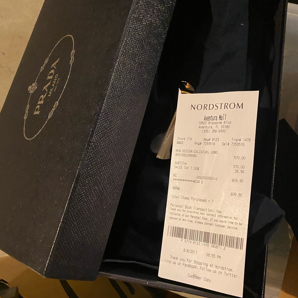 Men’s Prada black dress shoes